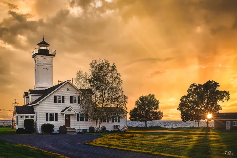 Lighthouse Keepers House at Sunset