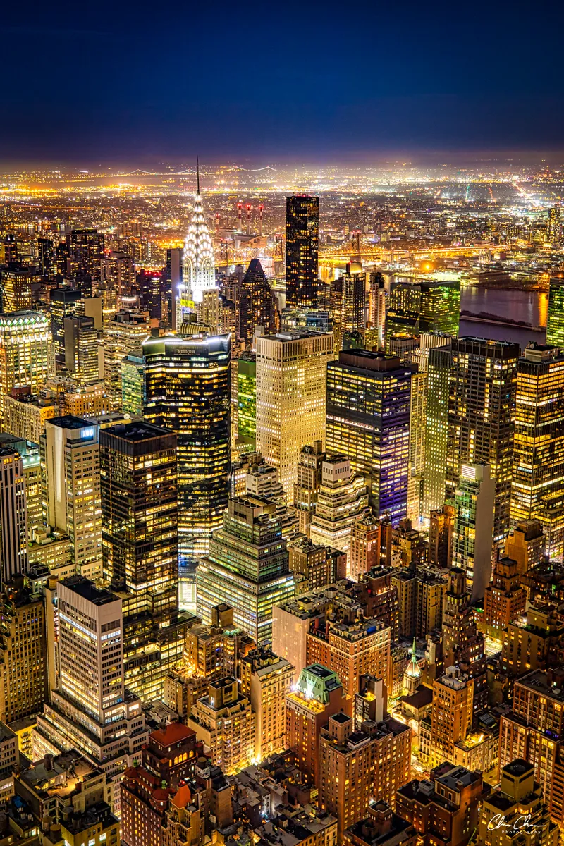 Manhattan Skyline at Night