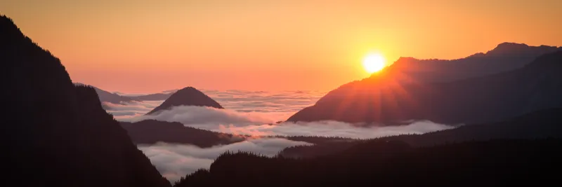 Sunrise Above the Clouds