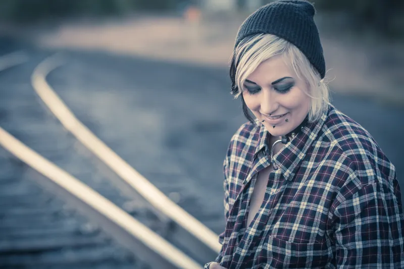 Railroad Portrait Close-up