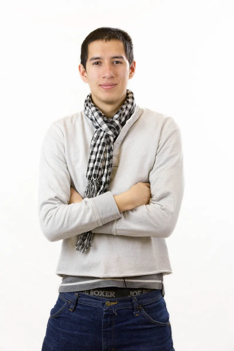 Studio Portrait with Scarf