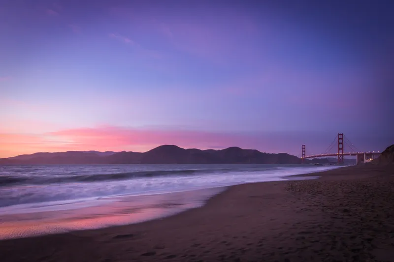 Baker Beach at Sunset