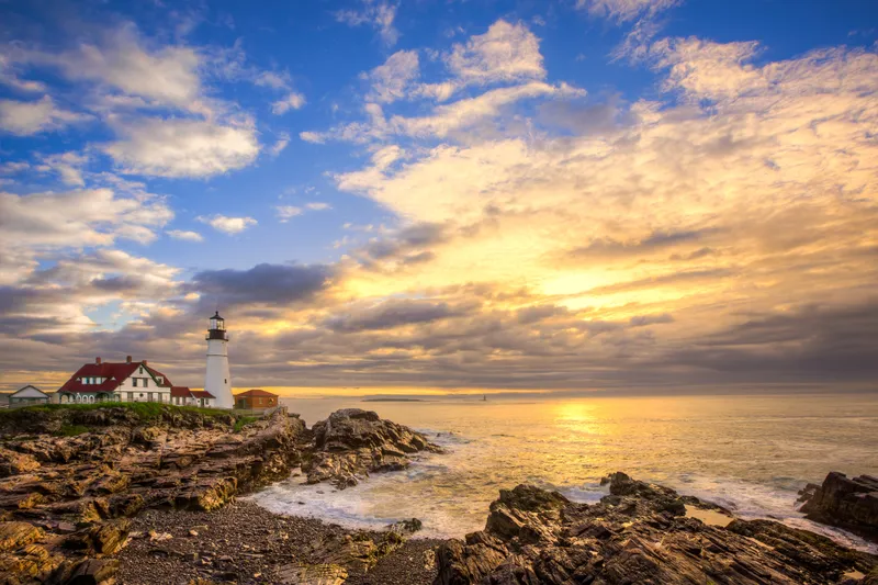 Portland Head Lighthouse at Sunrise