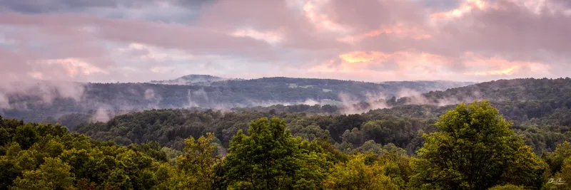 Misty Mountain Panorama