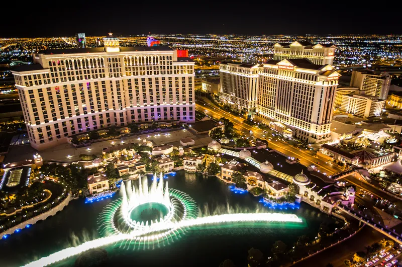 Bellagio Fountains at Night
