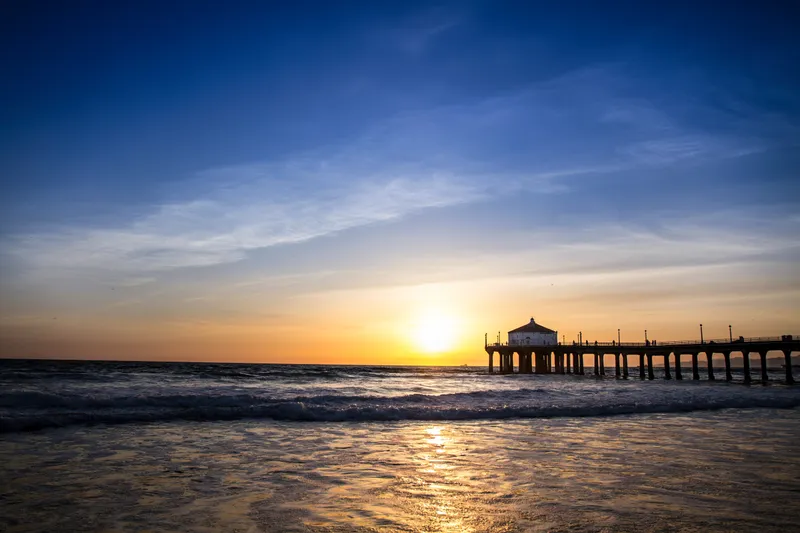 Beach Pier at Sunset