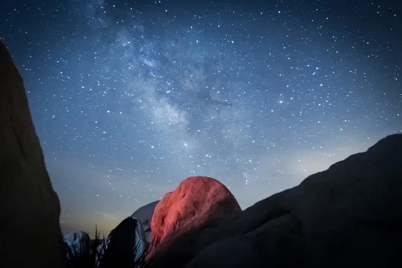 Milky Way Over Desert Rocks