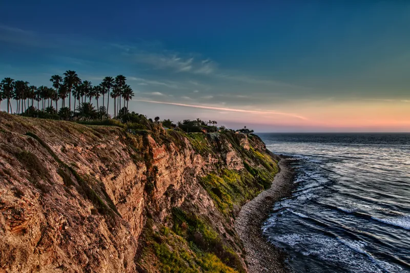 Coastal Cliffs at Sunset