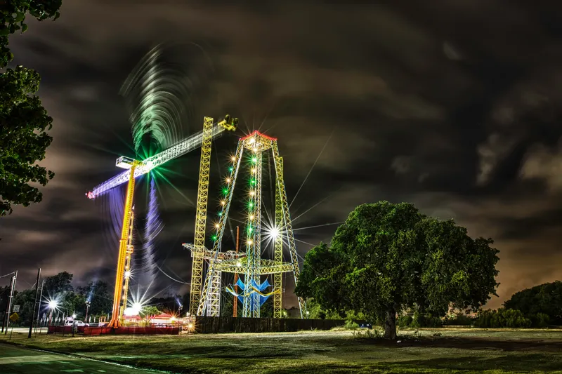 Carnival Ride at Night
