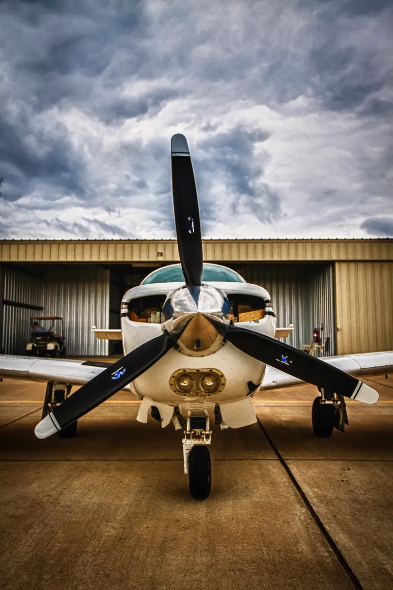 Propeller Plane at the Hangar