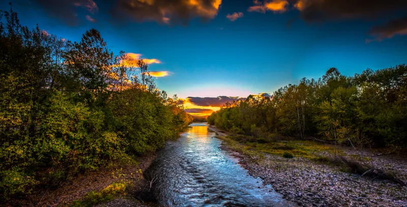Creek at Sunset