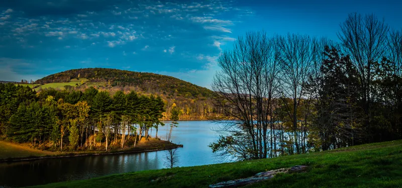 New England Lake at Dusk