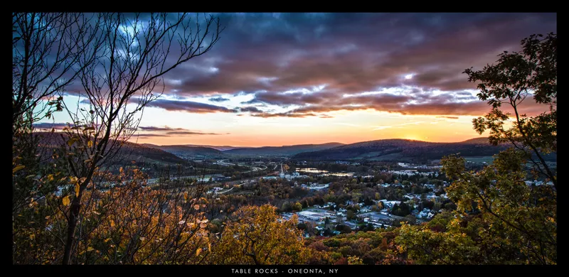 Table Rocks Oneonta Sunset